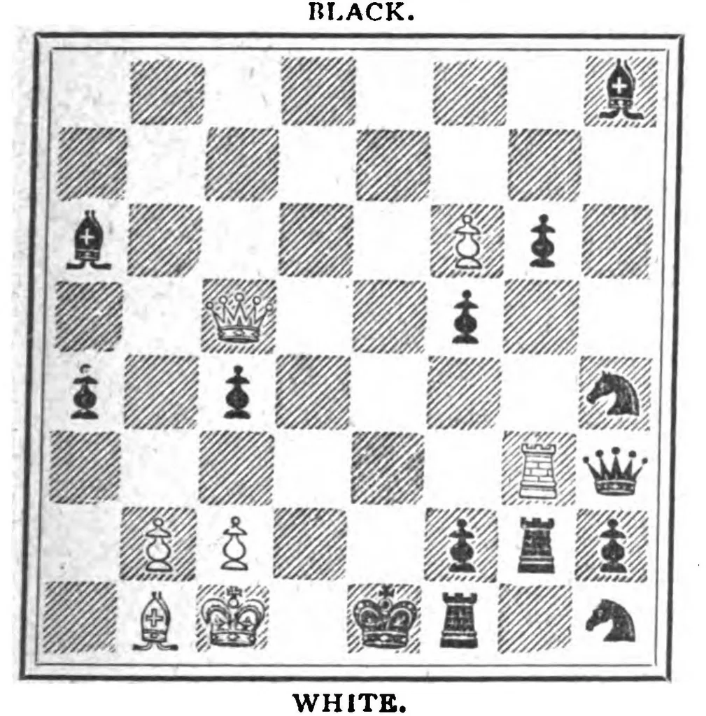 An illustration from The British Chess Magazine Volume 21 1901, 1901, leaf 61