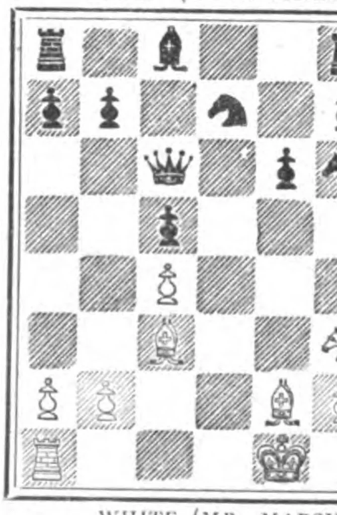 An illustration from The British Chess Magazine Volume 22 1902, 1902, leaf 140