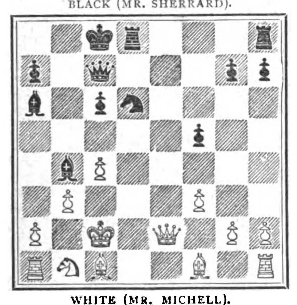 An illustration from The British Chess Magazine Volume 22 1902, 1902, leaf 471