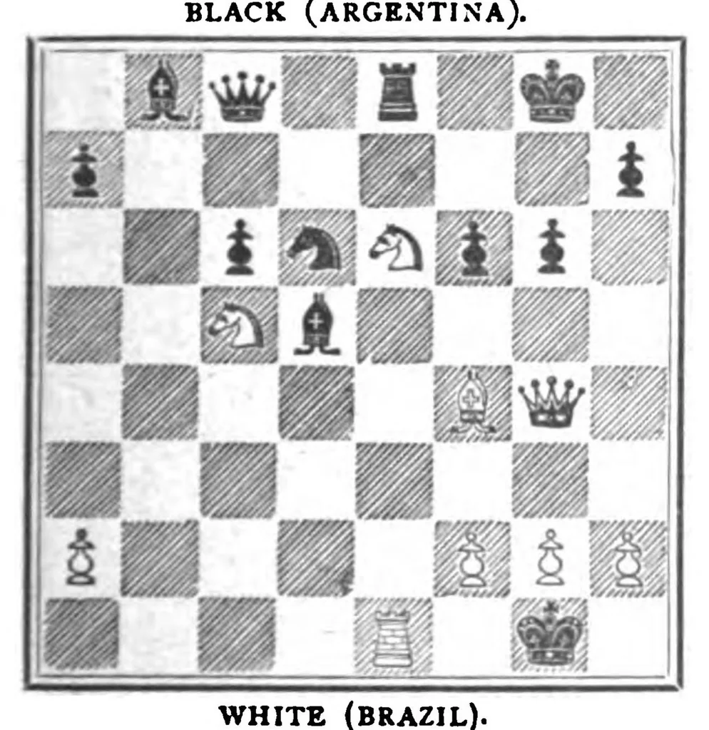 An illustration from The British Chess Magazine Volume 22 1902, 1902, leaf 53