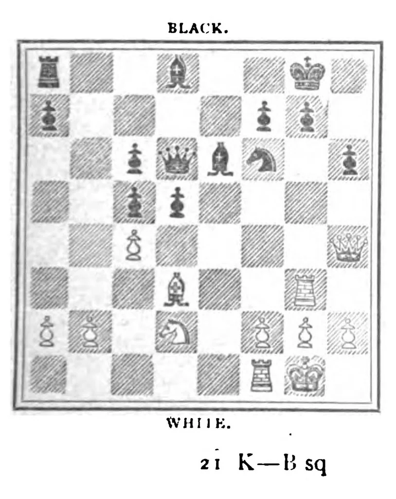 An illustration from The British Chess Magazine Volume 22 1902, 1902, leaf 91
