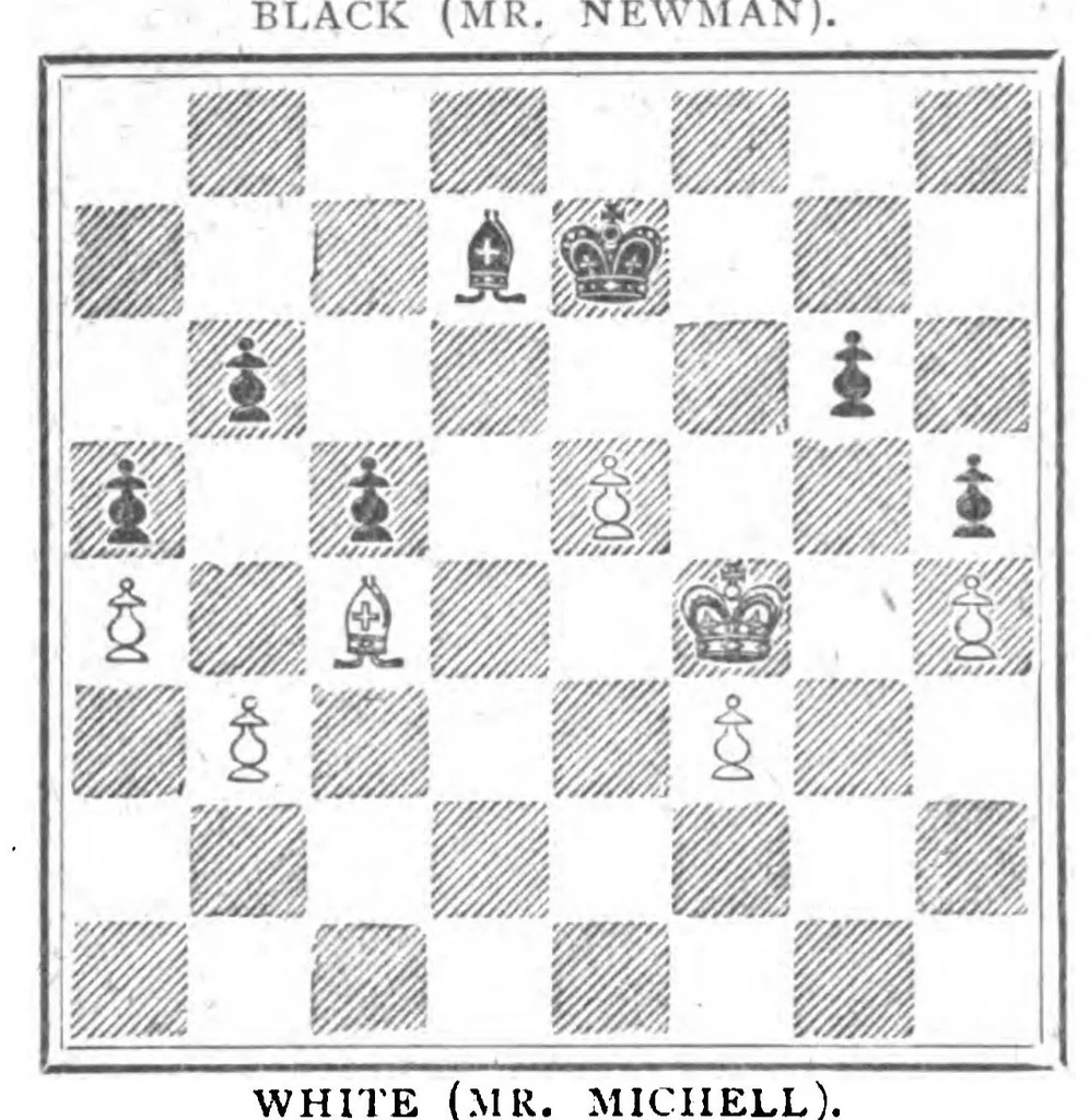 An illustration from The British Chess Magazine Volume 23 1903, 1903, leaf 232