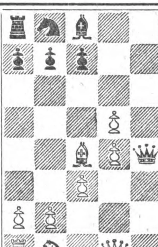 An illustration from The British Chess Magazine Volume 23 1903, 1903, leaf 403