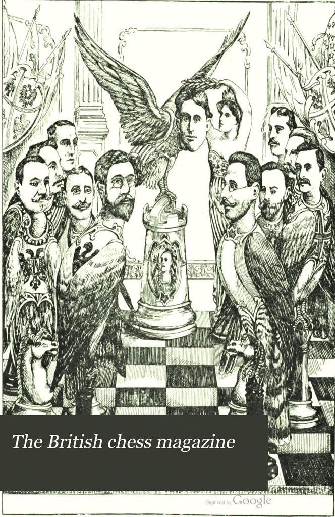 An illustration from The British Chess Magazine Volume 24 1904, 1904, leaf 1