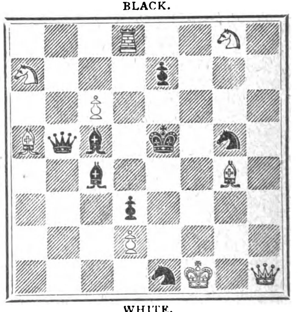An illustration from The British Chess Magazine Volume 24 1904, 1904, leaf 522