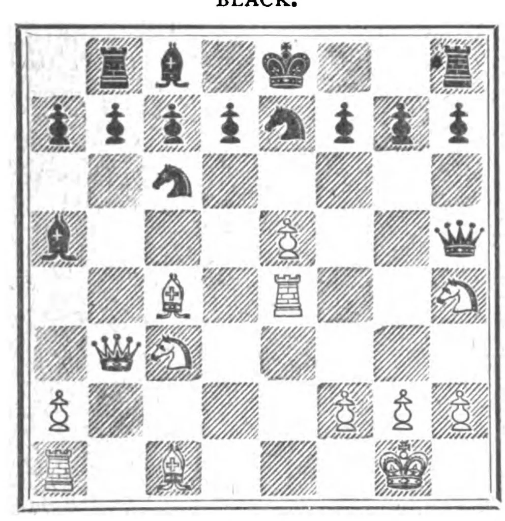 An illustration from The British Chess Magazine Volume 24 1904, 1904, leaf 578