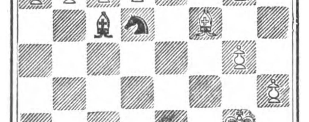 An illustration from The British Chess Magazine Volume 25 1905, 1905, leaf 152