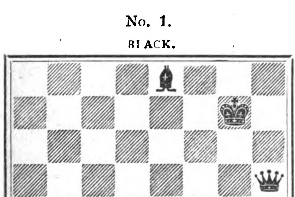 An illustration from The British Chess Magazine Volume 25 1905, 1905, leaf 437