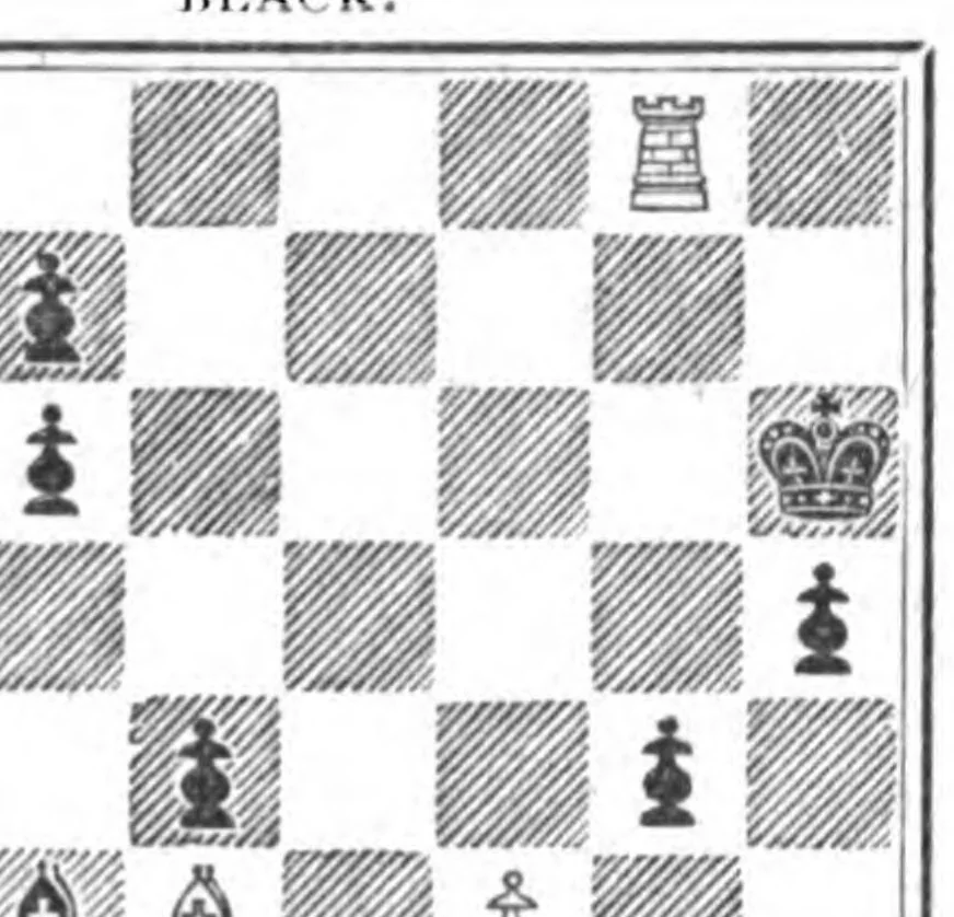 An illustration from The British Chess Magazine Volume 25 1905, 1905, leaf 476