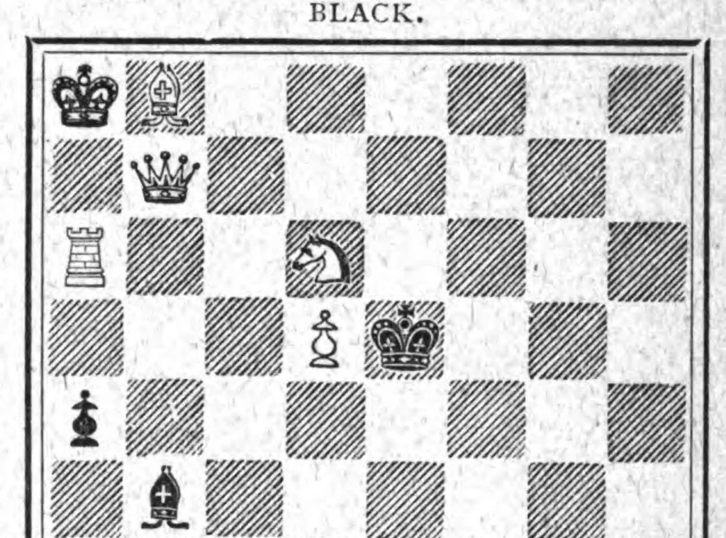 An illustration from The British Chess Magazine Volume 26 1906, 1906, leaf 365
