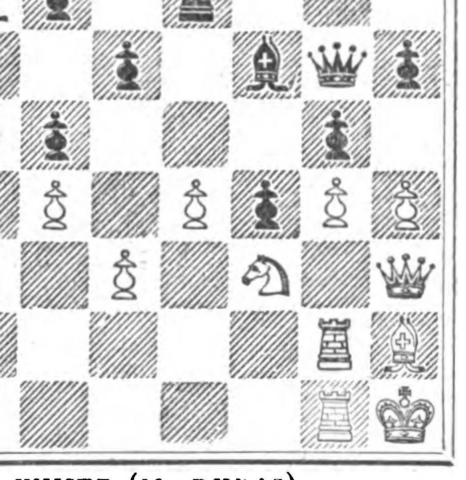 An illustration from The British Chess Magazine Volume 26 1906, 1906, leaf 452