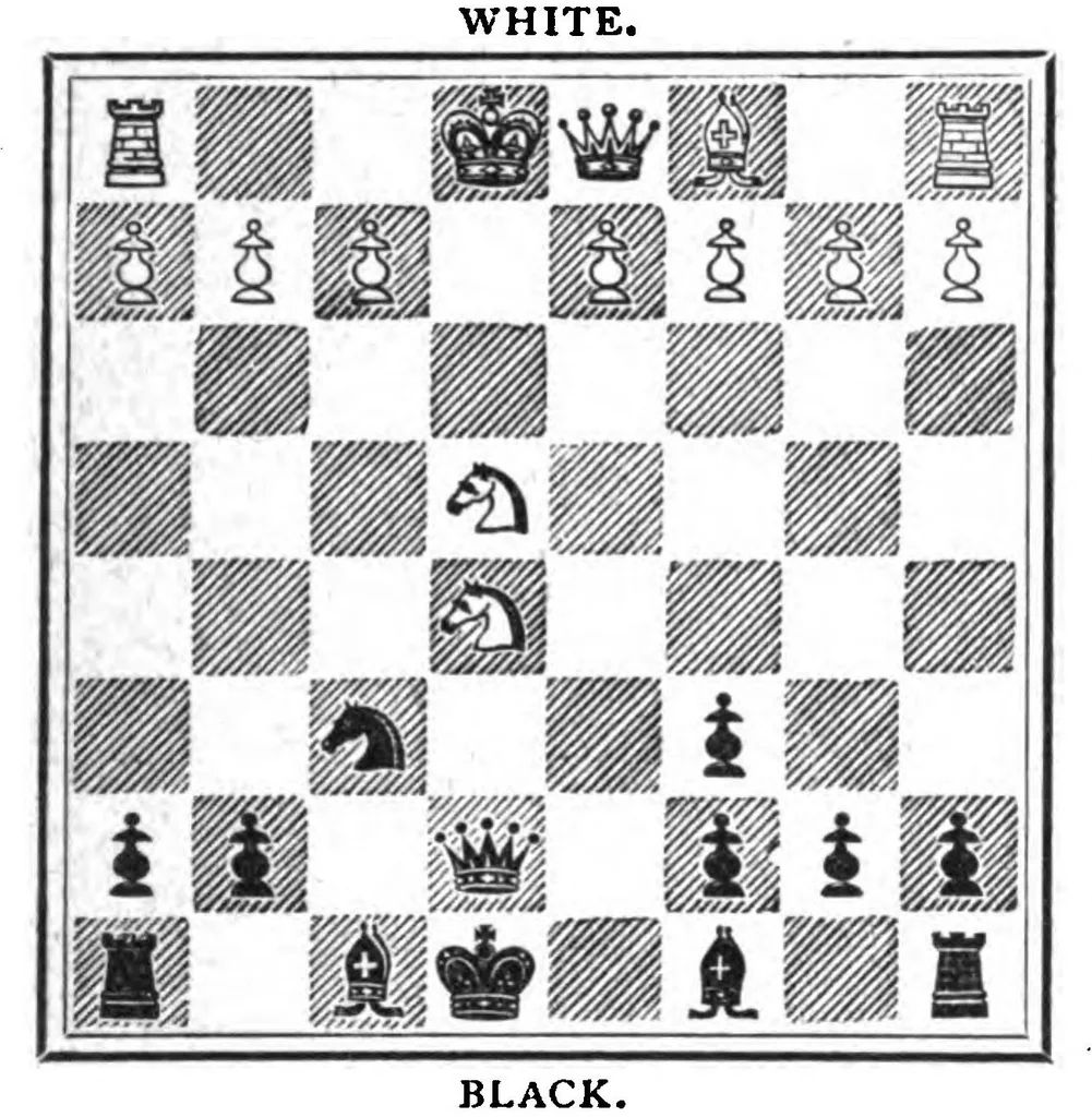 An illustration from The British Chess Magazine Volume 26 1906, 1906, leaf 71