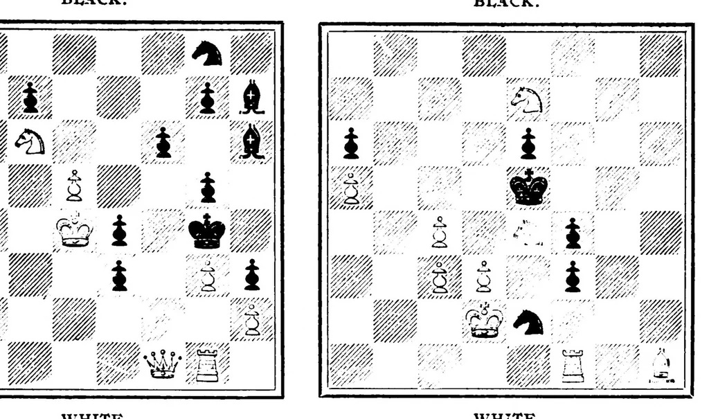 An illustration from The British Chess Magazine Volume 27 1907, 1907, leaf 109