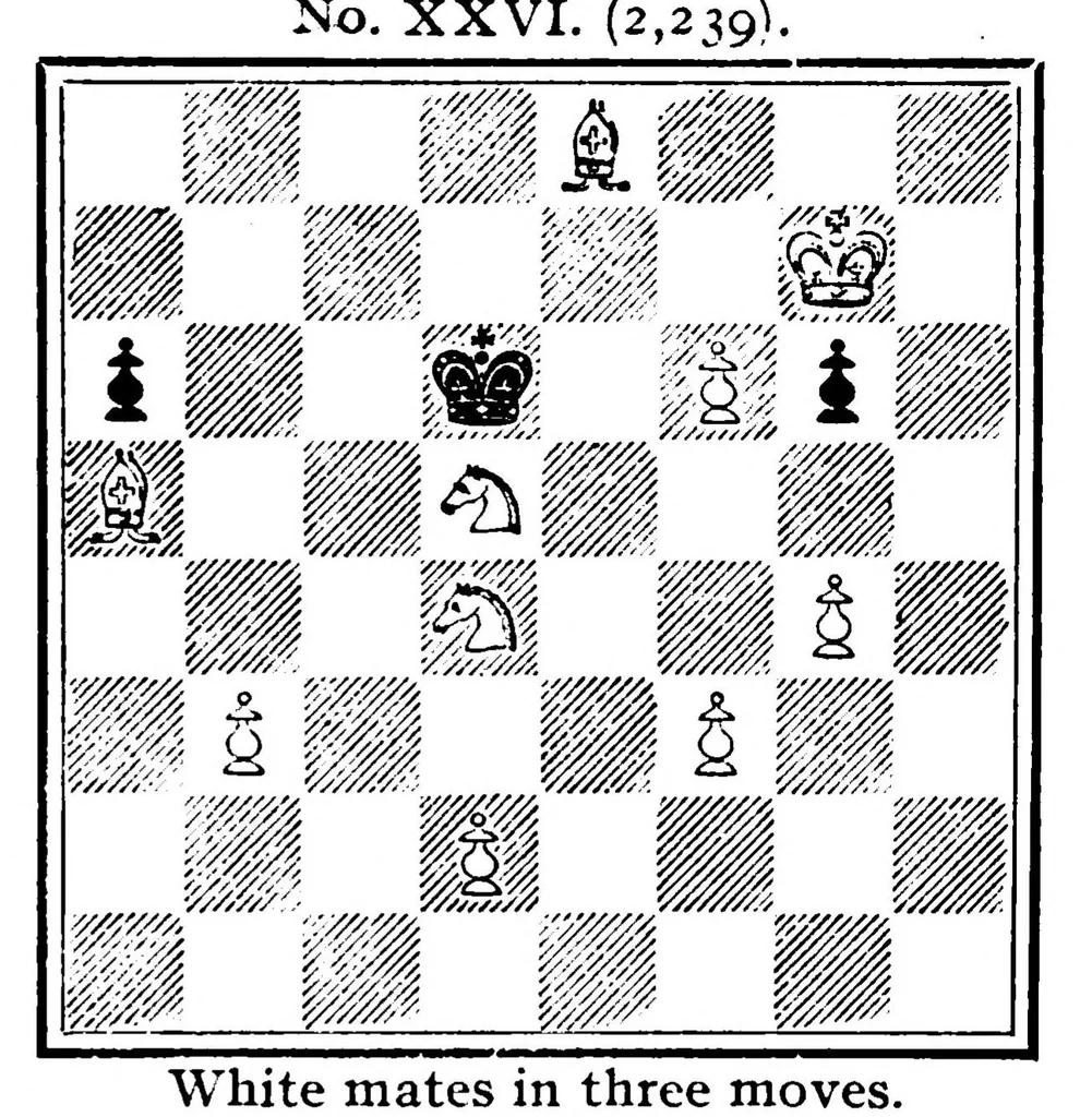 An illustration from The British Chess Magazine Volume 28 1908, 1908, leaf 213
