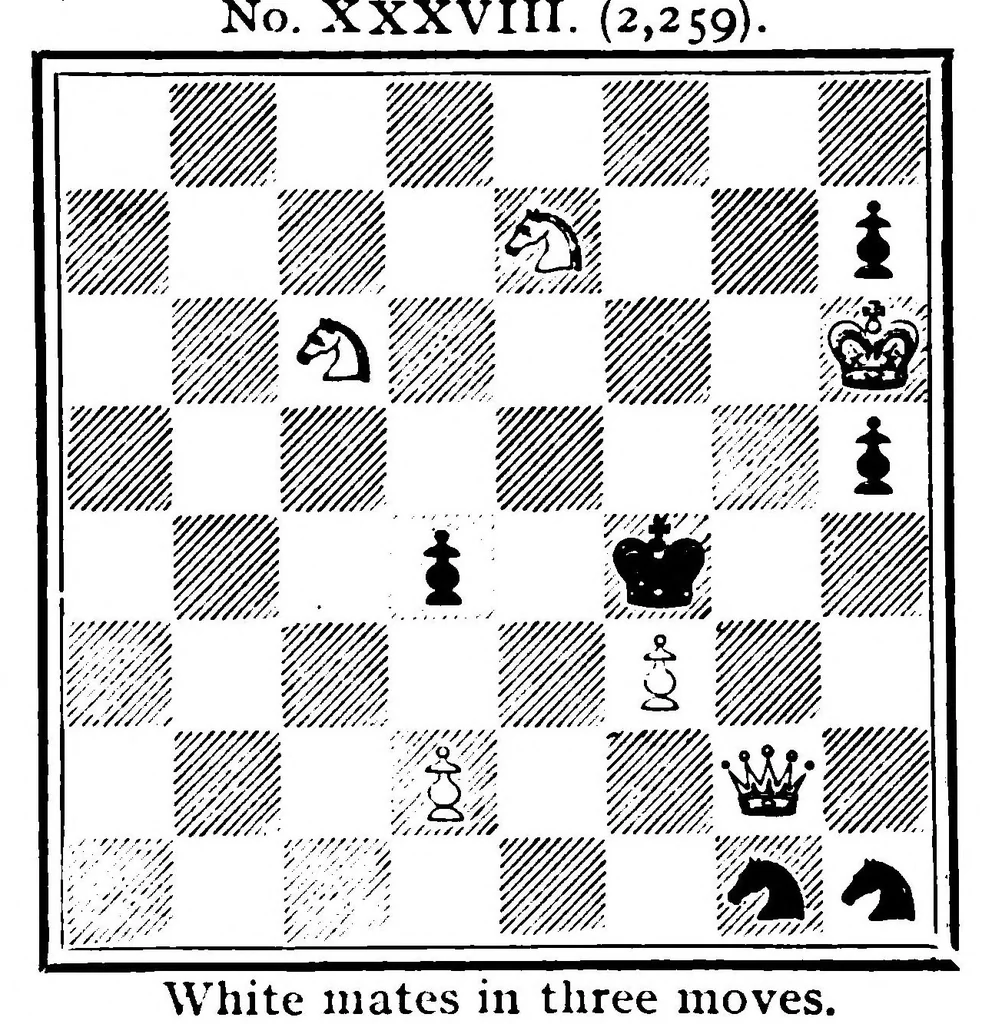 An illustration from The British Chess Magazine Volume 28 1908, 1908, leaf 261