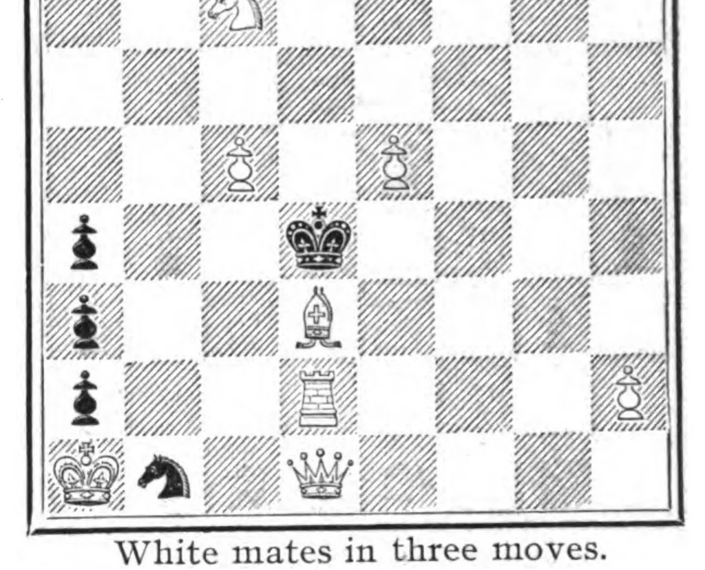 An illustration from The British Chess Magazine Volume 28 1908, 1908, leaf 354