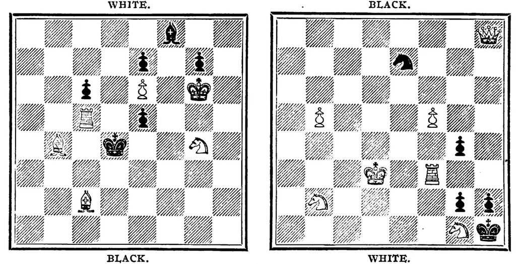 An illustration from The British Chess Magazine Volume 28 1908, 1908, leaf 444