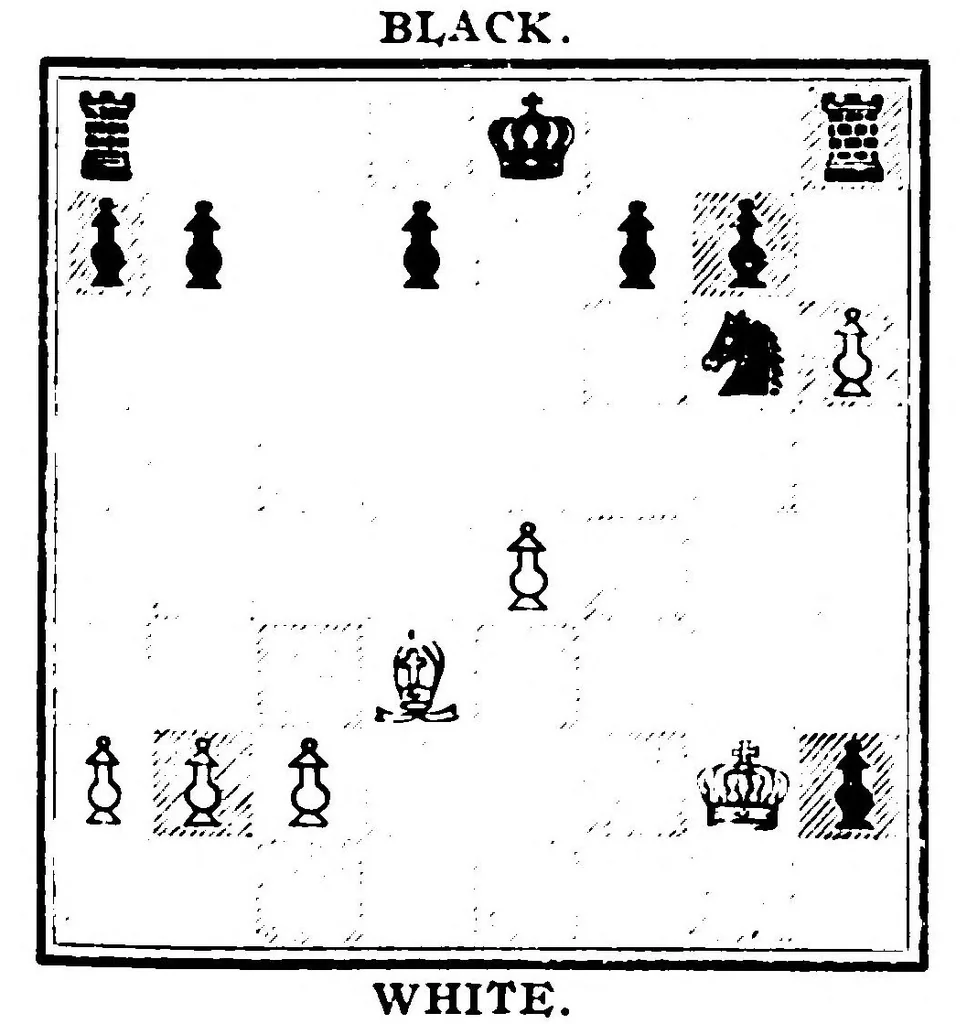 An illustration from The British Chess Magazine Volume 29 1909, 1909, leaf 253