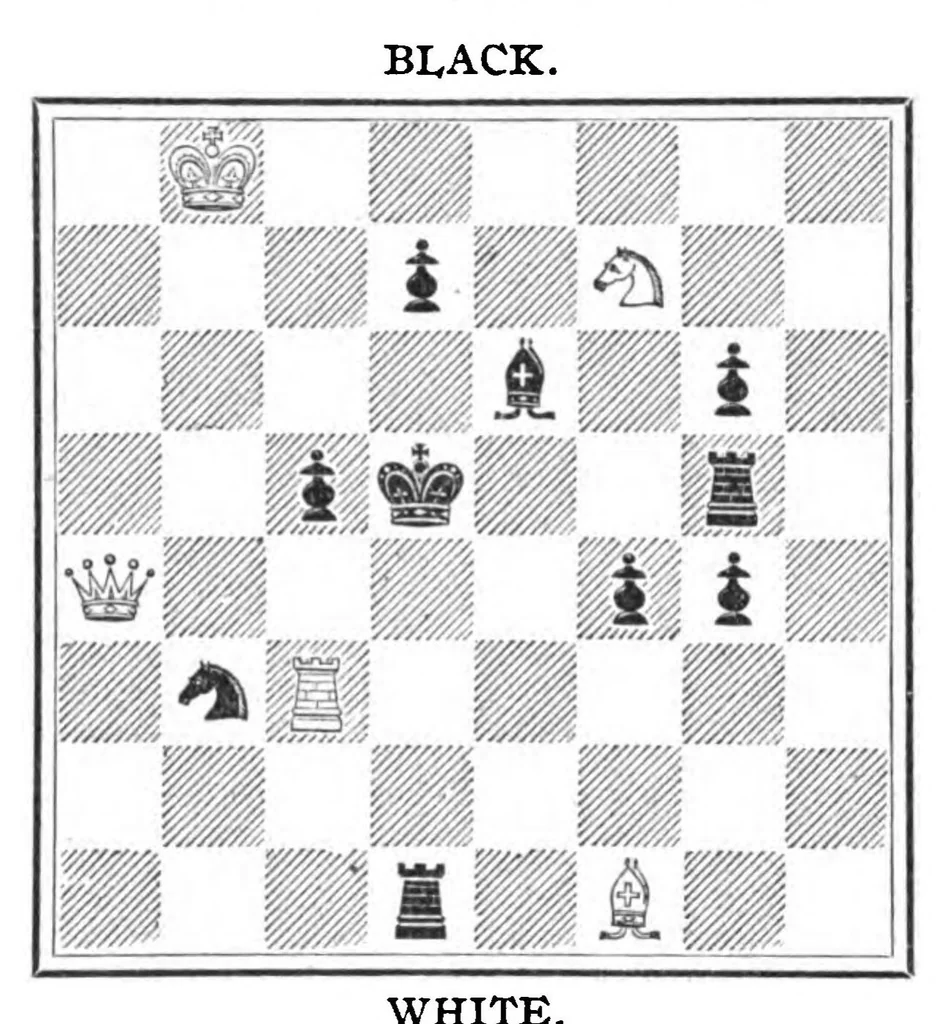 An illustration from The British Chess Magazine Volume 30 1910, 1910, leaf 107