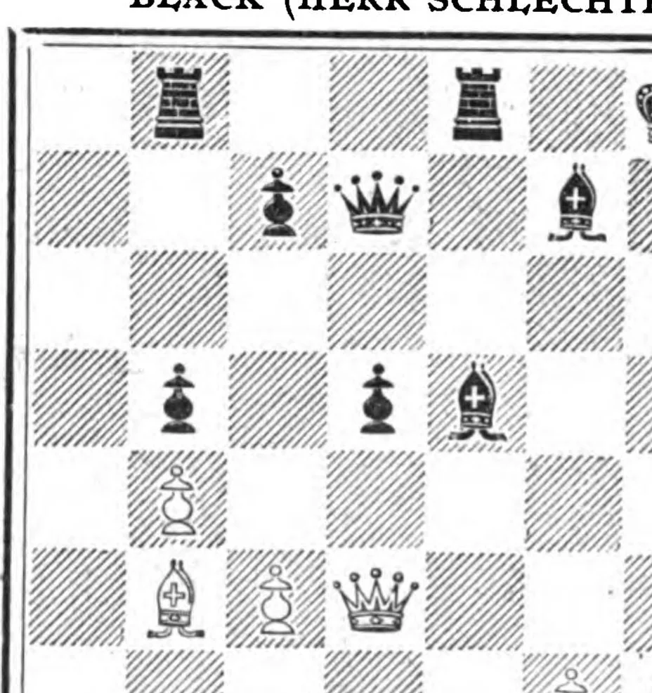 An illustration from The British Chess Magazine Volume 30 1910, 1910, leaf 177