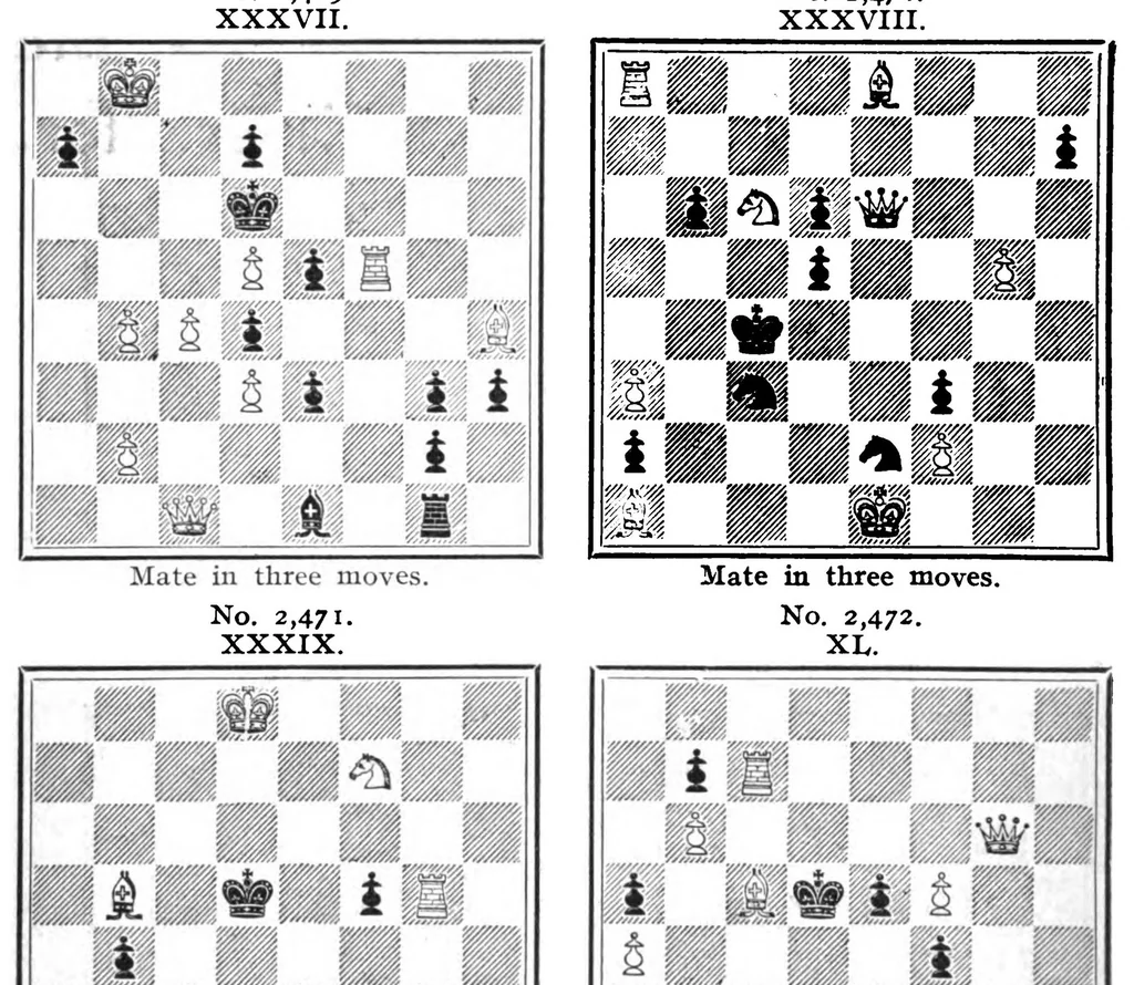 An illustration from The British Chess Magazine Volume 30 1910, 1910, leaf 356