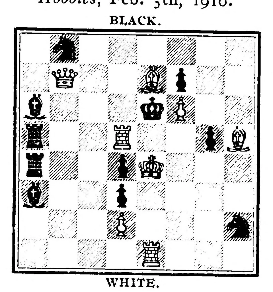 An illustration from The British Chess Magazine Volume 31 1911, 1911, leaf 150