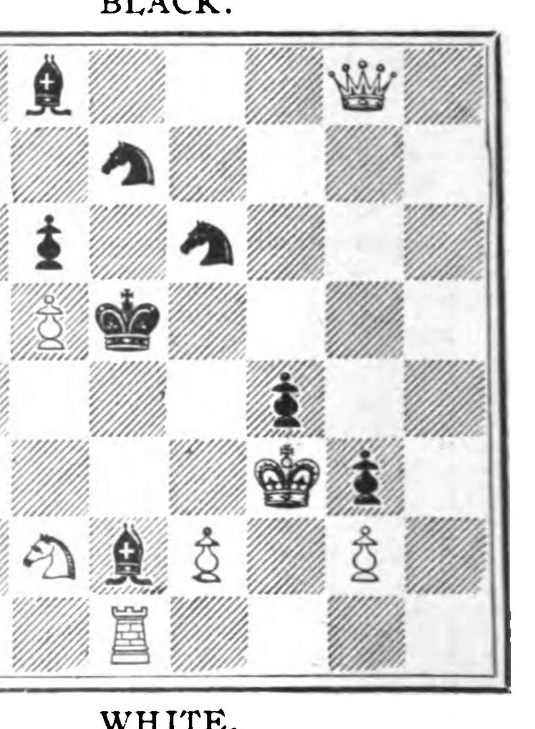 An illustration from The British Chess Magazine Volume 31 1911, 1911, leaf 287