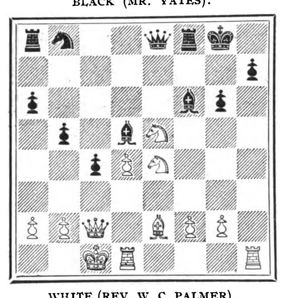 An illustration from The British Chess Magazine Volume 31 1911, 1911, leaf 494