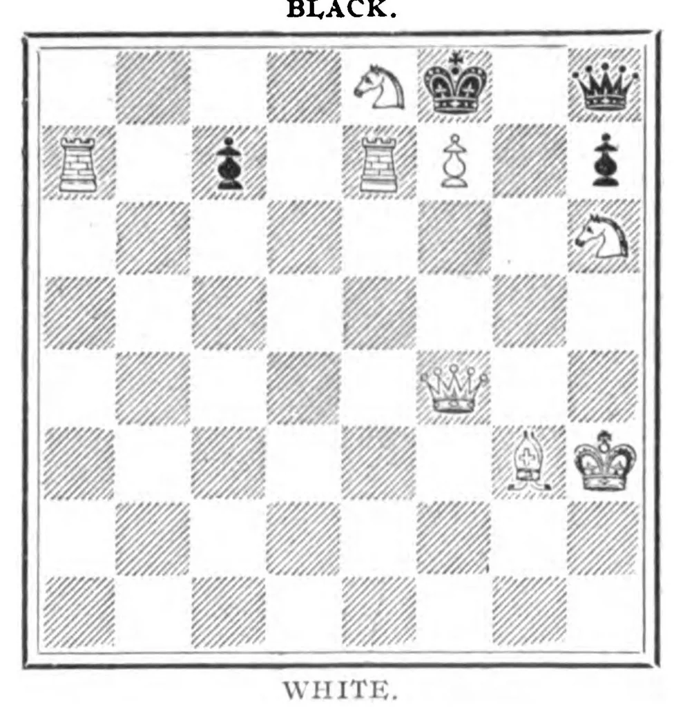 An illustration from The British Chess Magazine Volume 32 1912, 1912, leaf 420