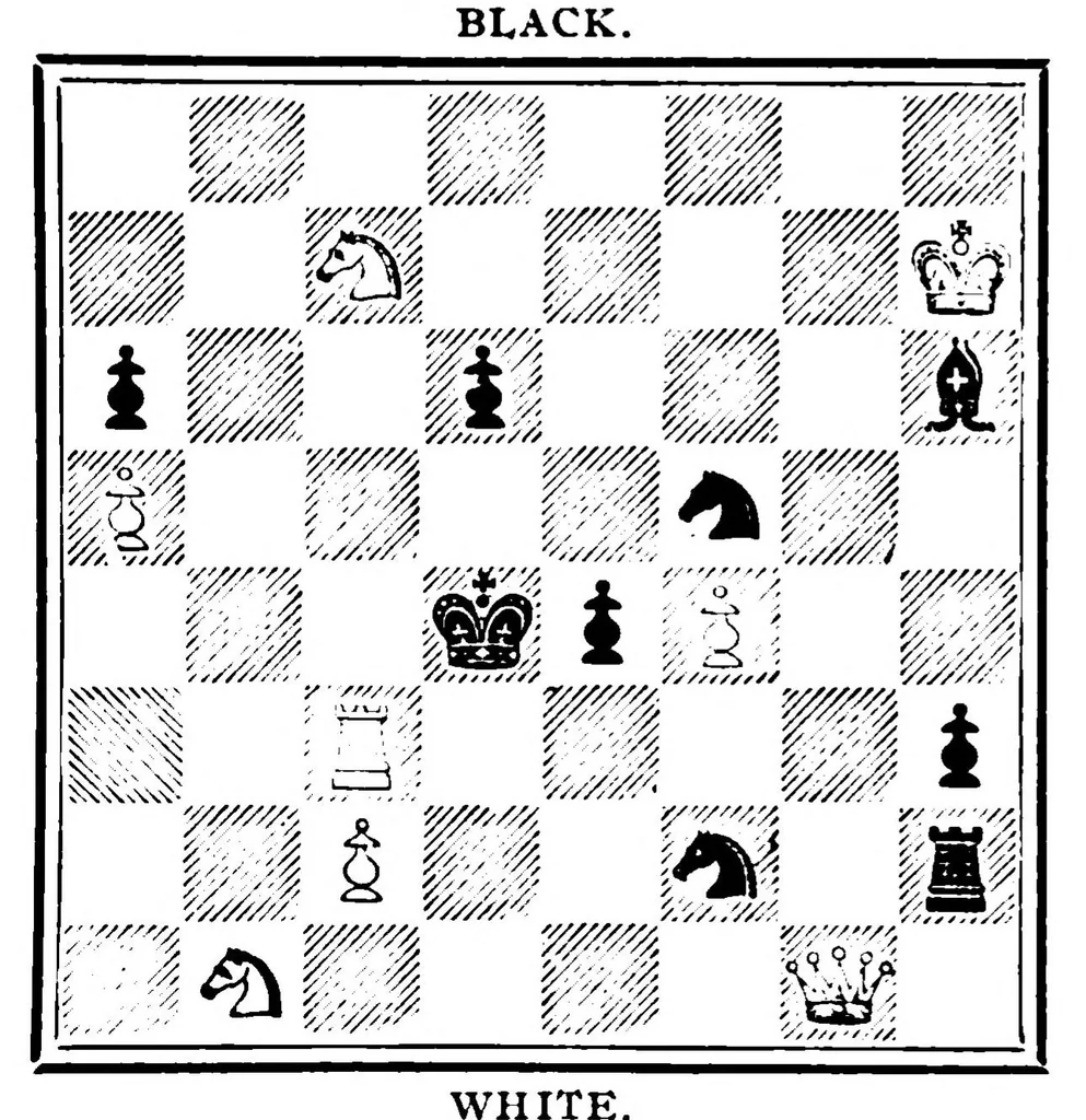 An illustration from The British Chess Magazine Volume 32 1912, 1912, leaf 62