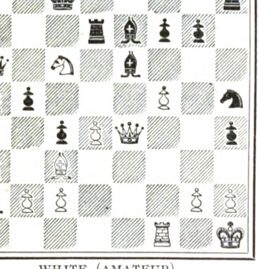 An illustration from The British Chess Magazine Volume 32 1912, 1912, leaf 84