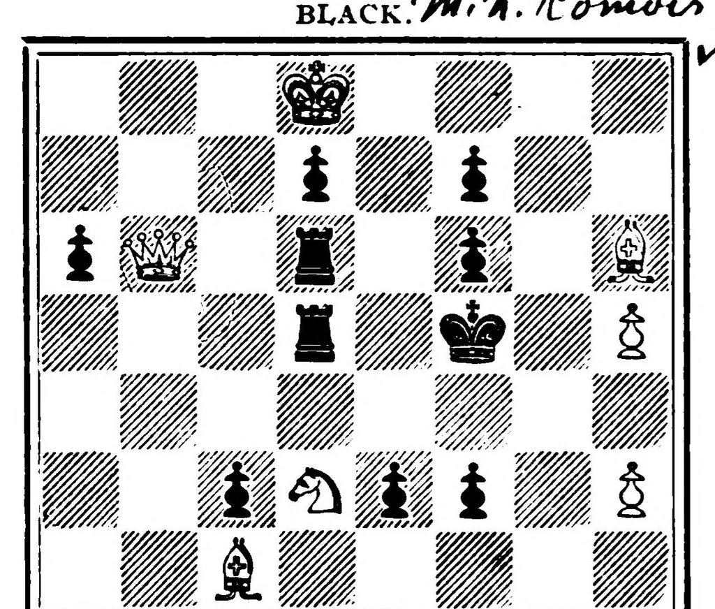 An illustration from The British Chess Magazine Volume 33 1913, 1913, leaf 600