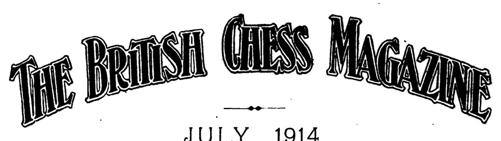An illustration from The British Chess Magazine Volume 34 1914, 1914, leaf 289