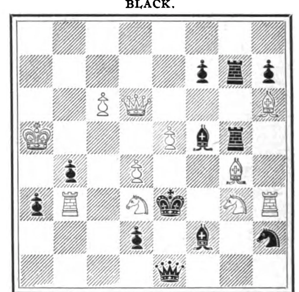 An illustration from The British Chess Magazine Volume 35 1915, 1915, leaf 294