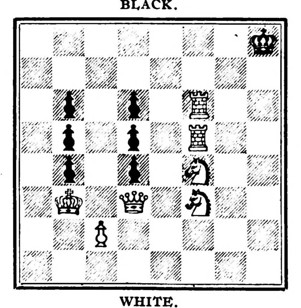 An illustration from The British Chess Magazine Volume 35 1915, 1915, leaf 324