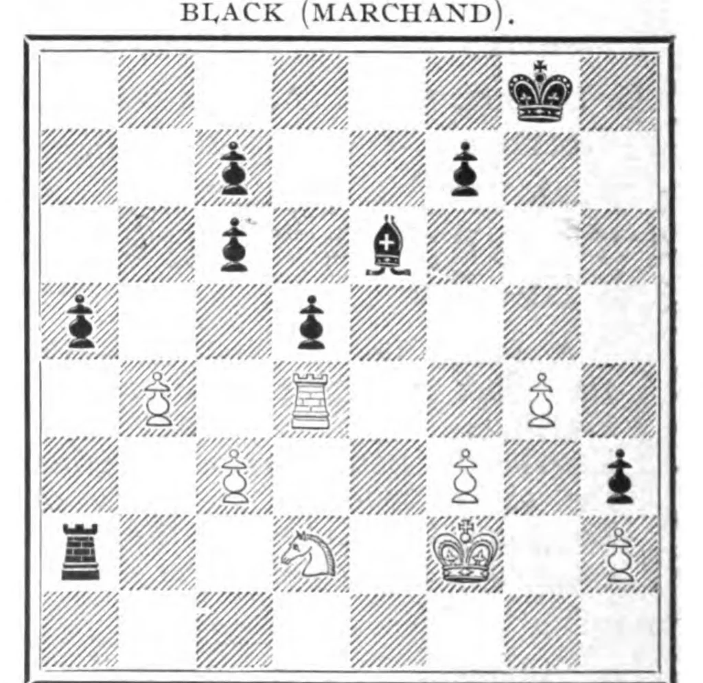An illustration from The British Chess Magazine Volume 35 1915, 1915, leaf 360