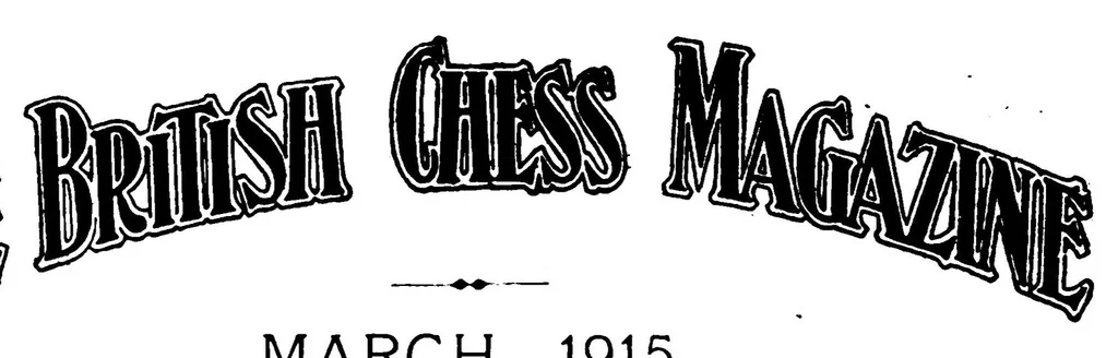 An illustration from The British Chess Magazine Volume 35 1915, 1915, leaf 93