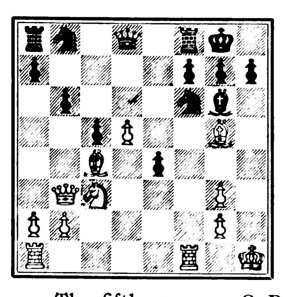 An illustration from The British Chess Magazine Volume 37 1917, 1917, leaf 326