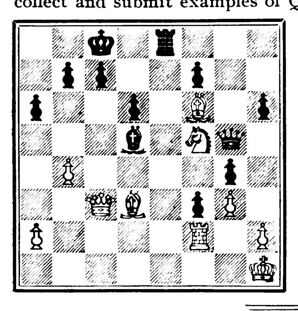 An illustration from The British Chess Magazine Volume 37 1917, 1917, leaf 356