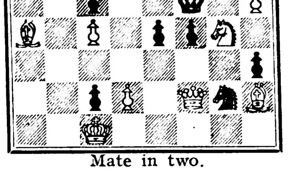 An illustration from The British Chess Magazine Volume 38 1918, 1918, leaf 401