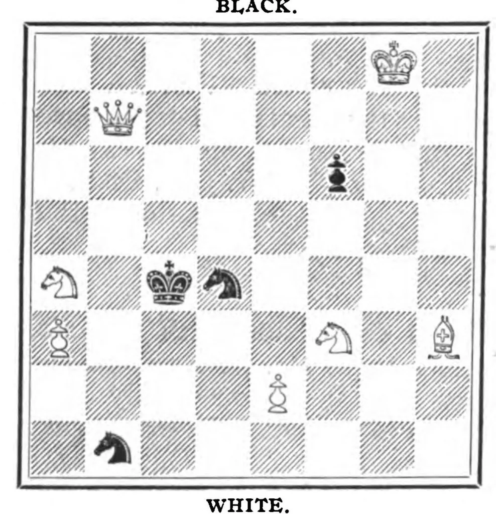 An illustration from The British Chess Magazine Volume 39 1919, 1919, leaf 226