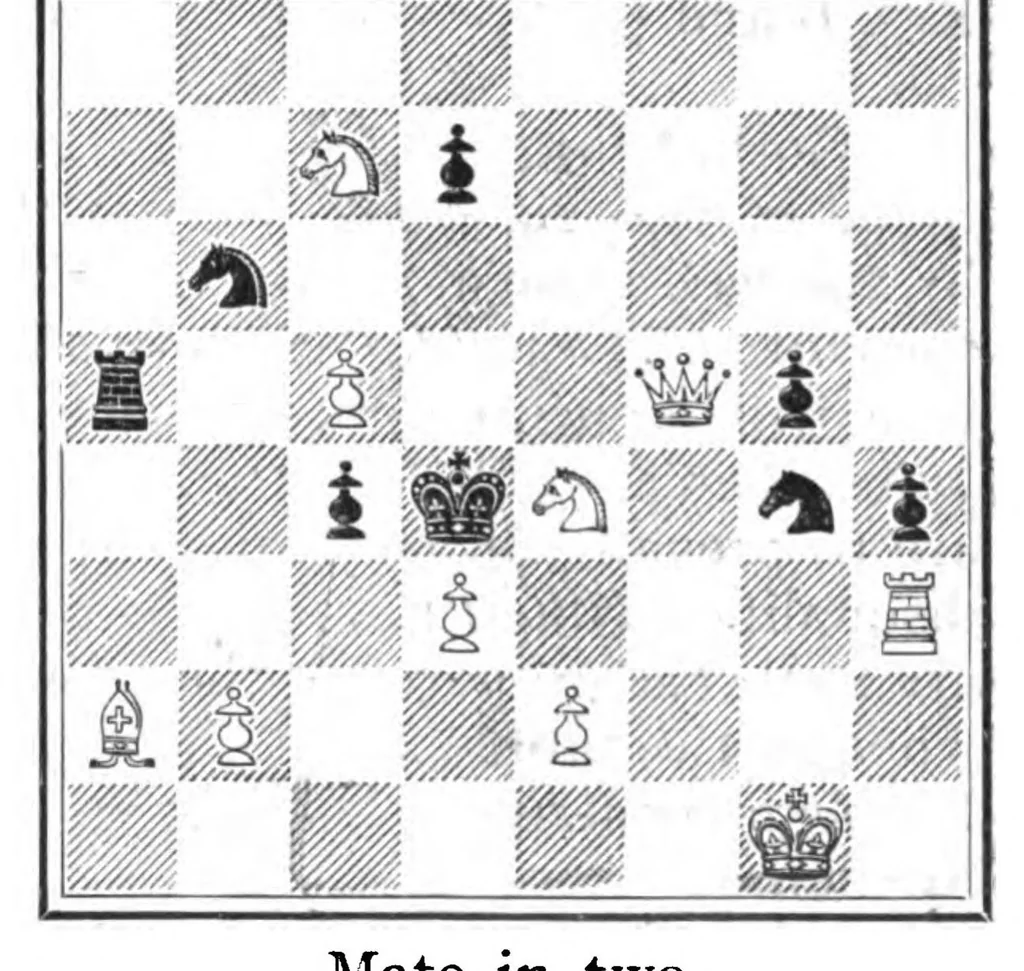 An illustration from The British Chess Magazine Volume 39 1919, 1919, leaf 293