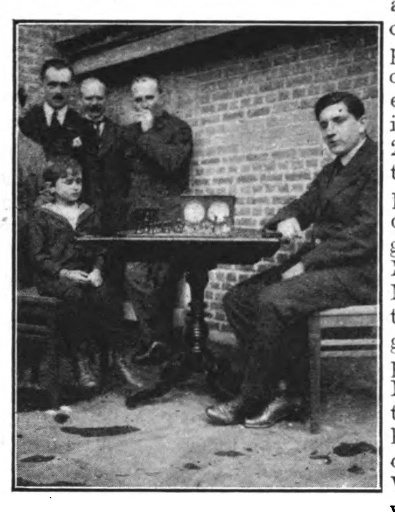 An illustration from The British Chess Magazine Volume 40 1920, 1920, leaf 202