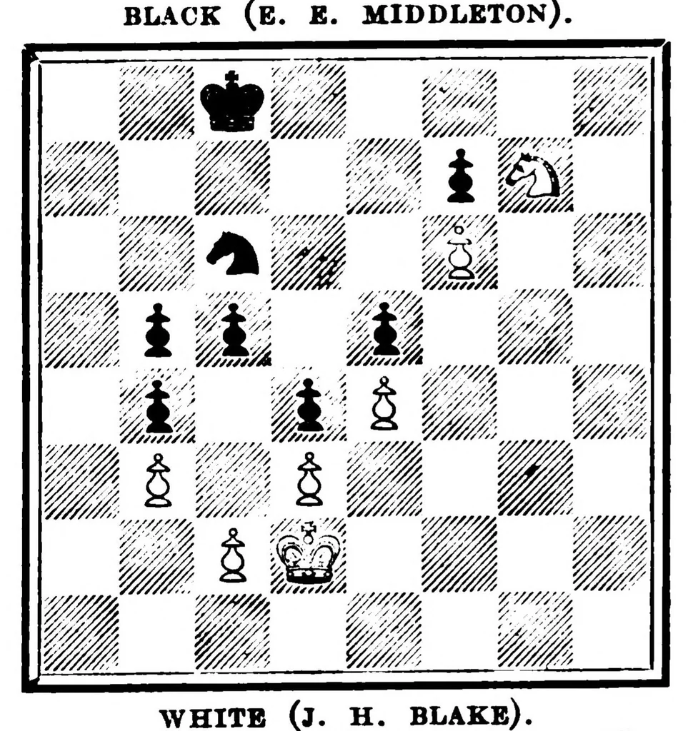 An illustration from The British Chess Magazine Volume 40 1920, 1920, leaf 296