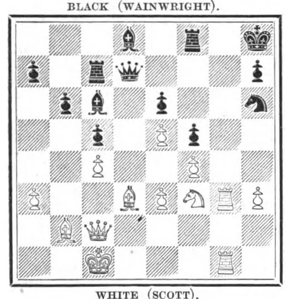 An illustration from The British Chess Magazine Volume 40 1920, 1920, leaf 356