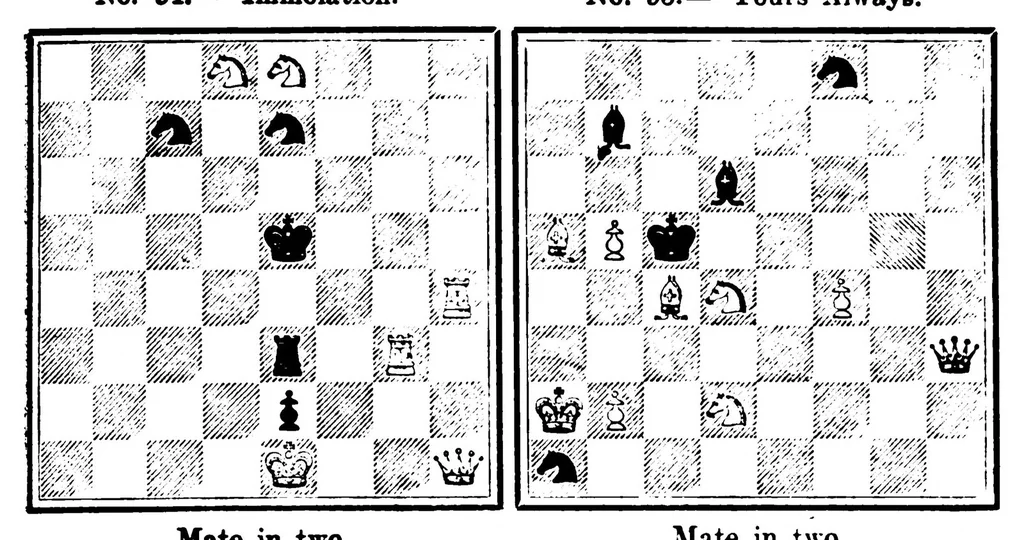 An illustration from The British Chess Magazine Volume 40 1920, 1920, leaf 37