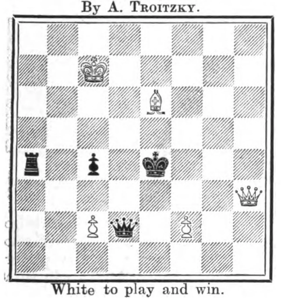 An illustration from The British Chess Magazine Volume 40 1920, 1920, leaf 95