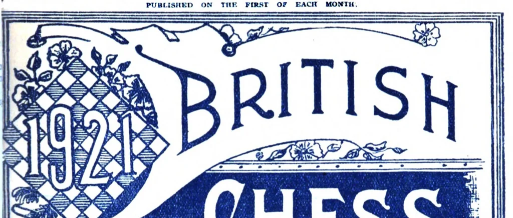 An illustration from The British Chess Magazine Volume 41 1921, 1921, leaf 312