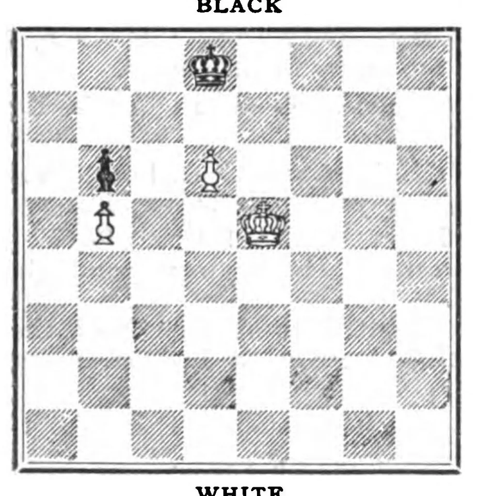 An illustration from The British Chess Magazine Volume 41 1921, 1921, leaf 377