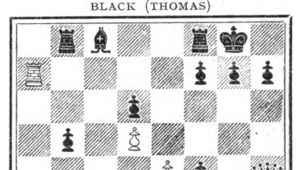 An illustration from The British Chess Magazine Volume 41 1921, 1921, leaf 464